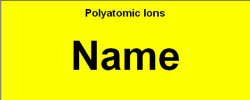 Name of Polyatomic Ion Appears Here!